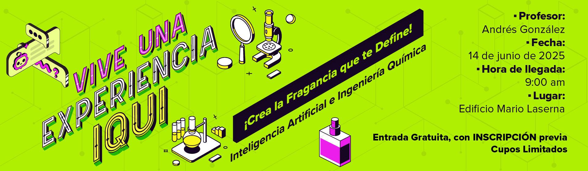 Vive una experiencia IQUI - Inteligencia Artificial e Ingeniería Química: ¡Crea la Fragancia que te Define!