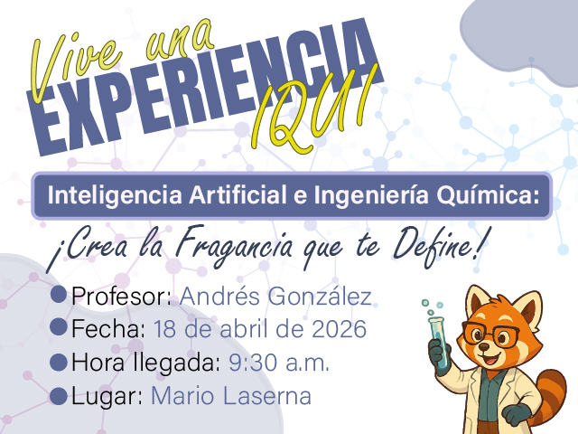 Vive una experiencia IQUI - Uniandes - Inteligencia Artificial e Ingeniería Química: ¡Crea la Fragancia que te Define! Vive una experiencia IQUI - Uniandes - Inteligencia Artificial e Ingeniería Química: ¡Crea la Fragancia que te Define!